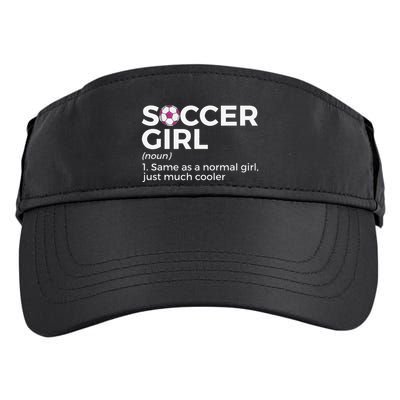 Soccer Girl Definition Adult Drive Performance Visor