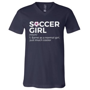 Soccer Girl Definition V-Neck T-Shirt