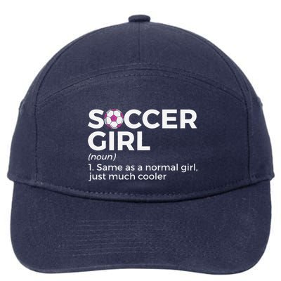 Soccer Girl Definition 7-Panel Snapback Hat