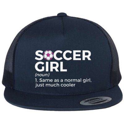 Soccer Girl Definition Flatbill Hat