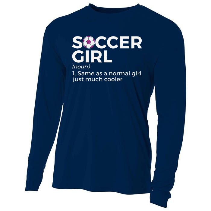 Soccer Girl Definition Cooling Performance Long Sleeve Crew