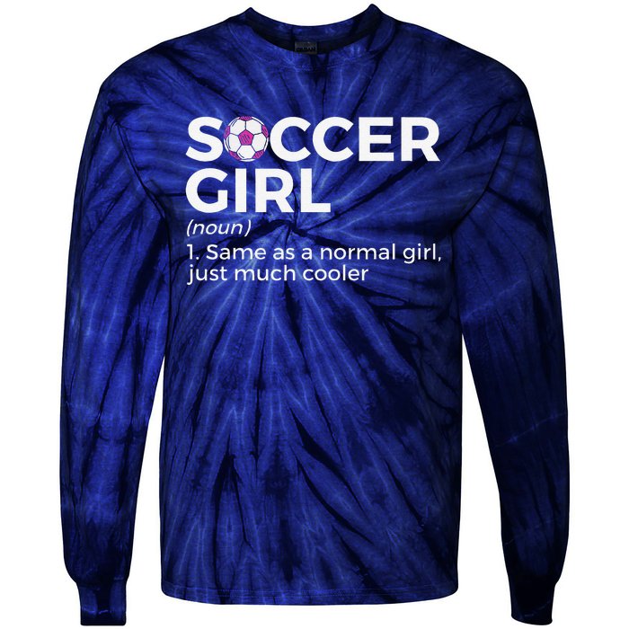 Soccer Girl Definition Tie-Dye Long Sleeve Shirt