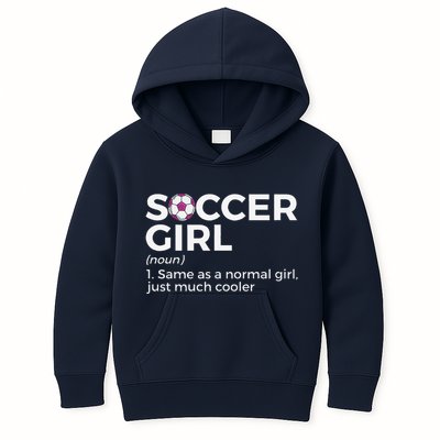 Soccer Girl Definition Kids Hoodie