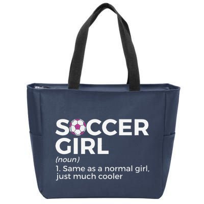 Soccer Girl Definition Zip Tote Bag