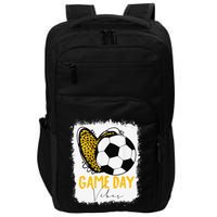 Soccer Game Day Vibes Leopard Soccer Mom Game Day Impact Tech Backpack