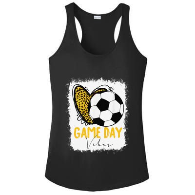 Soccer Game Day Vibes Leopard Soccer Mom Game Day Ladies PosiCharge Competitor Racerback Tank
