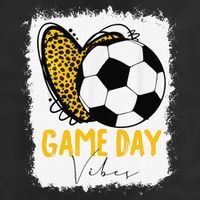 Soccer Game Day Vibes Leopard Soccer Mom Game Day Microfiber Hand Towel