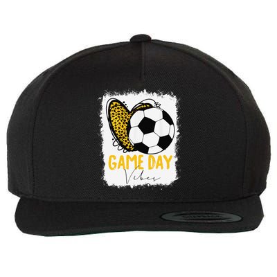 Soccer Game Day Vibes Leopard Soccer Mom Game Day Wool Snapback Cap