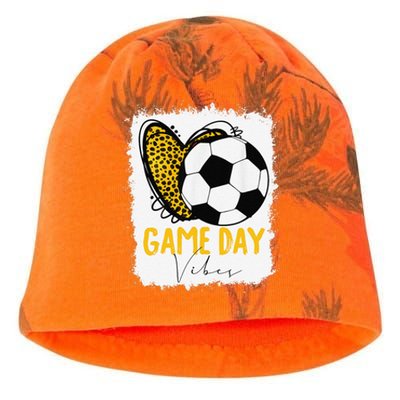 Soccer Game Day Vibes Leopard Soccer Mom Game Day Kati - Camo Knit Beanie