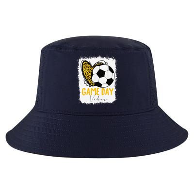 Soccer Game Day Vibes Leopard Soccer Mom Game Day Cool Comfort Performance Bucket Hat