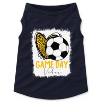 Soccer Game Day Vibes Leopard Soccer Mom Game Day Doggie Tank