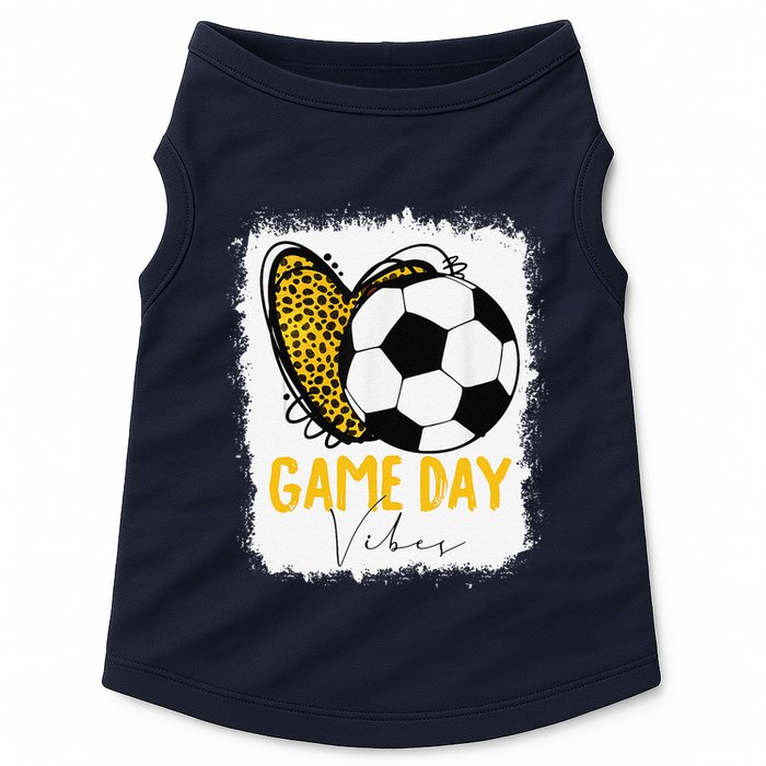 Soccer Game Day Vibes Leopard Soccer Mom Game Day Doggie Tank