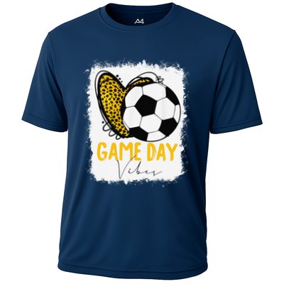Soccer Game Day Vibes Leopard Soccer Mom Game Day Performance Shirt