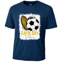 Soccer Game Day Vibes Leopard Soccer Mom Game Day Performance Shirt