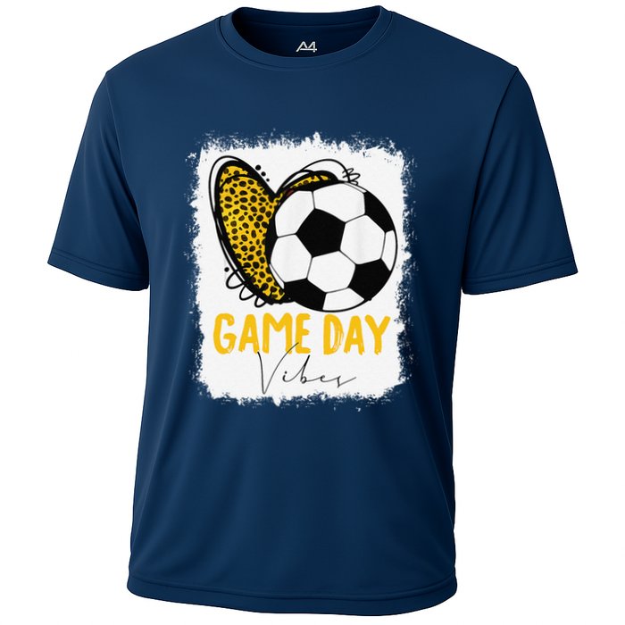 Soccer Game Day Vibes Leopard Soccer Mom Game Day Performance Shirt