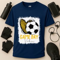 Soccer Game Day Vibes Leopard Soccer Mom Game Day Performance Shirt