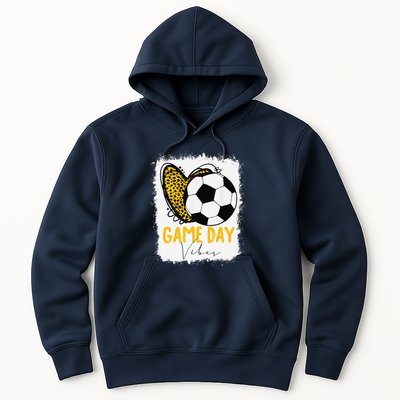 Soccer Game Day Vibes Leopard Soccer Mom Game Day Hoodie