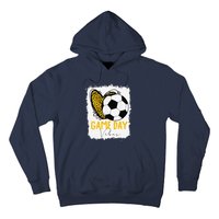 Soccer Game Day Vibes Leopard Soccer Mom Game Day Hoodie