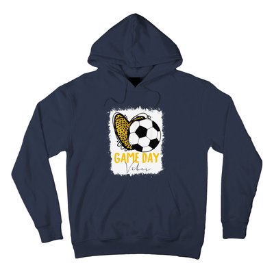 Soccer Game Day Vibes Leopard Soccer Mom Game Day Hoodie