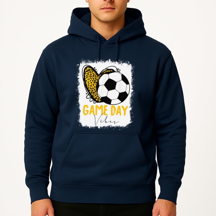 Soccer Game Day Vibes Leopard Soccer Mom Game Day Hoodie
