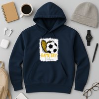 Soccer Game Day Vibes Leopard Soccer Mom Game Day Hoodie