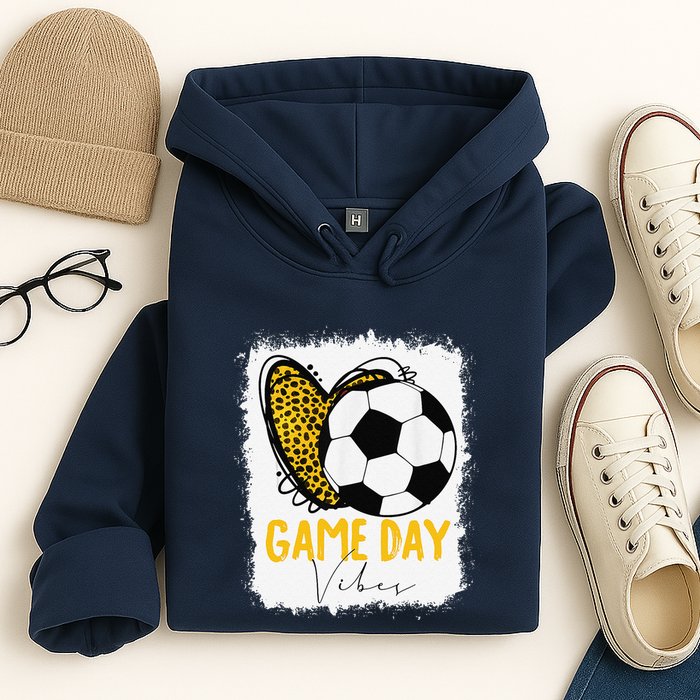 Soccer Game Day Vibes Leopard Soccer Mom Game Day Hoodie