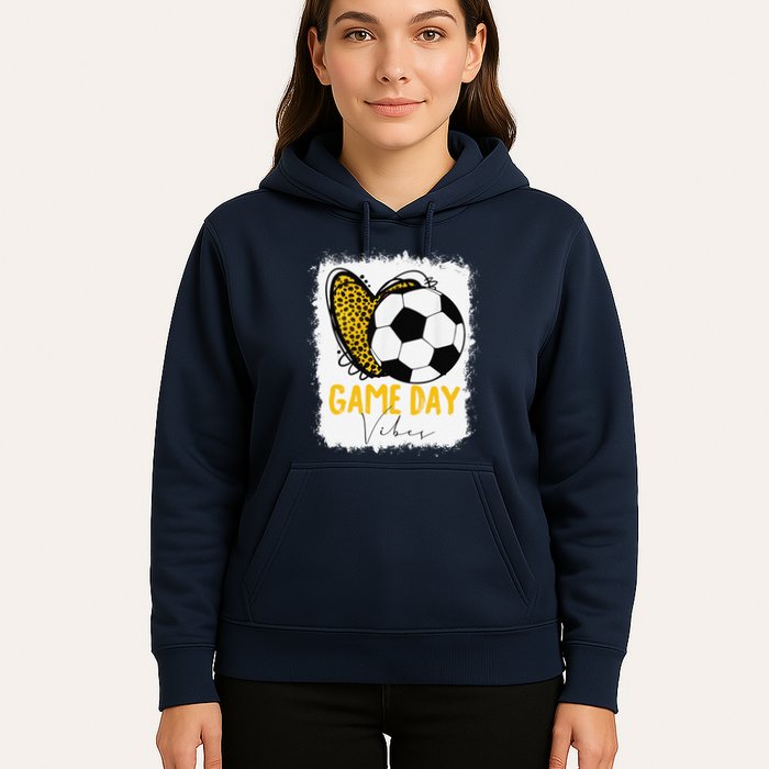 Soccer Game Day Vibes Leopard Soccer Mom Game Day Hoodie