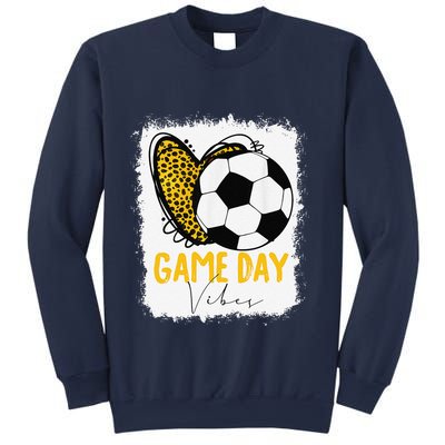 Soccer Game Day Vibes Leopard Soccer Mom Game Day Sweatshirt