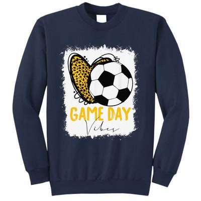 Soccer Game Day Vibes Leopard Soccer Mom Game Day Sweatshirt