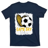 Soccer Game Day Vibes Leopard Soccer Mom Game Day T-Shirt