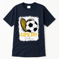 Soccer Game Day Vibes Leopard Soccer Mom Game Day Tall T-Shirt
