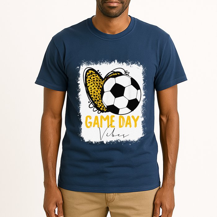 Soccer Game Day Vibes Leopard Soccer Mom Game Day Tall T-Shirt