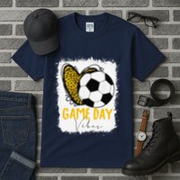 Soccer Game Day Vibes Leopard Soccer Mom Game Day Tall T-Shirt