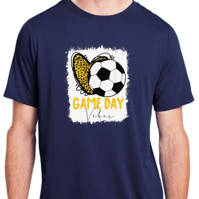 Soccer Game Day Vibes Leopard Soccer Mom Game Day Adult ChromaSoft Performance T-Shirt