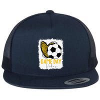 Soccer Game Day Vibes Leopard Soccer Mom Game Day Flatbill Hat