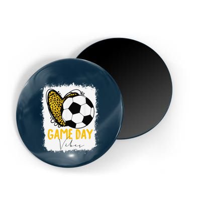 Soccer Game Day Vibes Leopard Soccer Mom Game Day Magnet