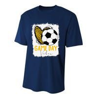 Soccer Game Day Vibes Leopard Soccer Mom Game Day Performance Sprint T-Shirt