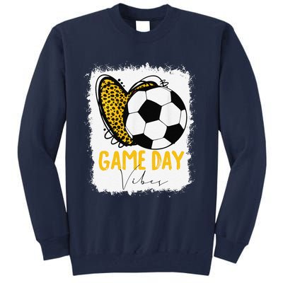 Soccer Game Day Vibes Leopard Soccer Mom Game Day Tall Sweatshirt