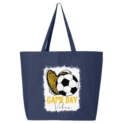 Soccer Game Day Vibes Leopard Soccer Mom Game Day 25L Jumbo Tote