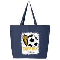Soccer Game Day Vibes Leopard Soccer Mom Game Day 25L Jumbo Tote