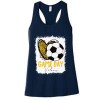 Soccer Game Day Vibes Leopard Soccer Mom Game Day Womens Tank Top
