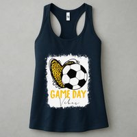 Soccer Game Day Vibes Leopard Soccer Mom Game Day Womens Tank Top