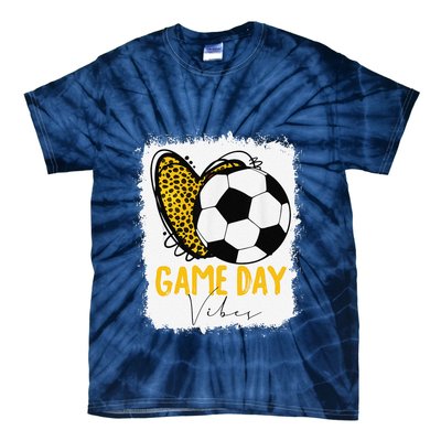 Soccer Game Day Vibes Leopard Soccer Mom Game Day Tie-Dye T-Shirt