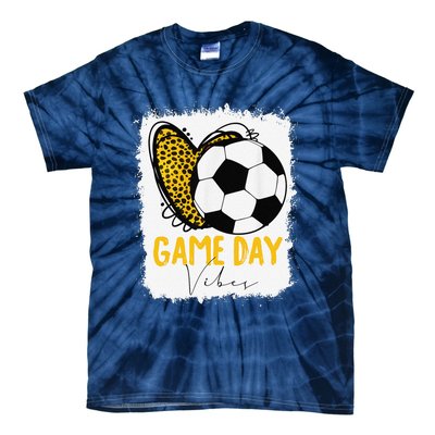 Soccer Game Day Vibes Leopard Soccer Mom Game Day Tie-Dye T-Shirt