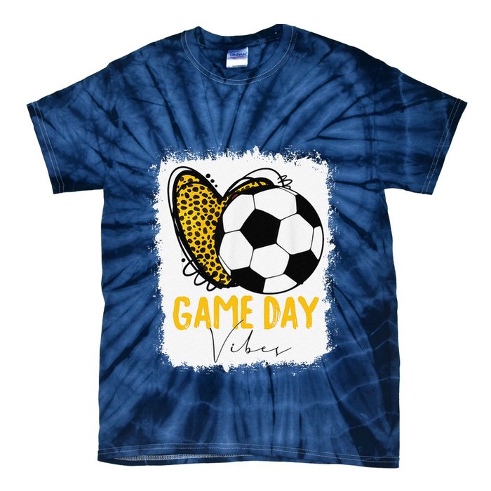 Soccer Game Day Vibes Leopard Soccer Mom Game Day Tie-Dye T-Shirt