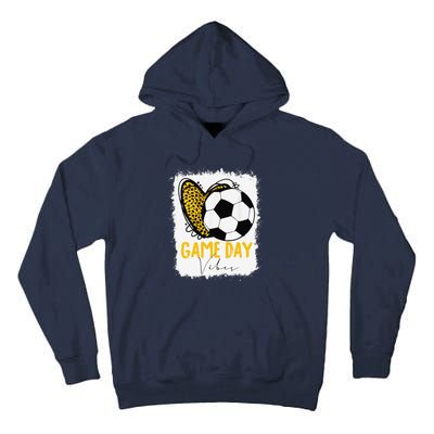 Soccer Game Day Vibes Leopard Soccer Mom Game Day Tall Hoodie