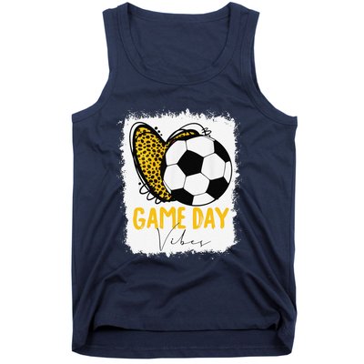 Soccer Game Day Vibes Leopard Soccer Mom Game Day Tank Top