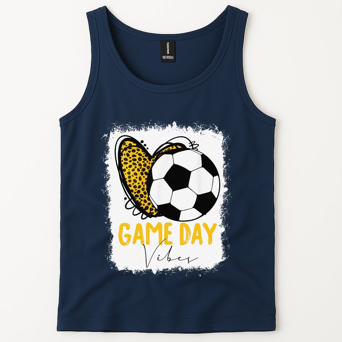 Soccer Game Day Vibes Leopard Soccer Mom Game Day Tank Top