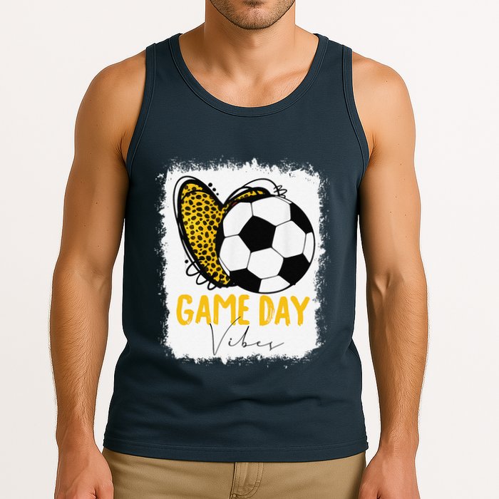 Soccer Game Day Vibes Leopard Soccer Mom Game Day Tank Top
