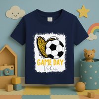 Soccer Game Day Vibes Leopard Soccer Mom Game Day Toddler T-Shirt